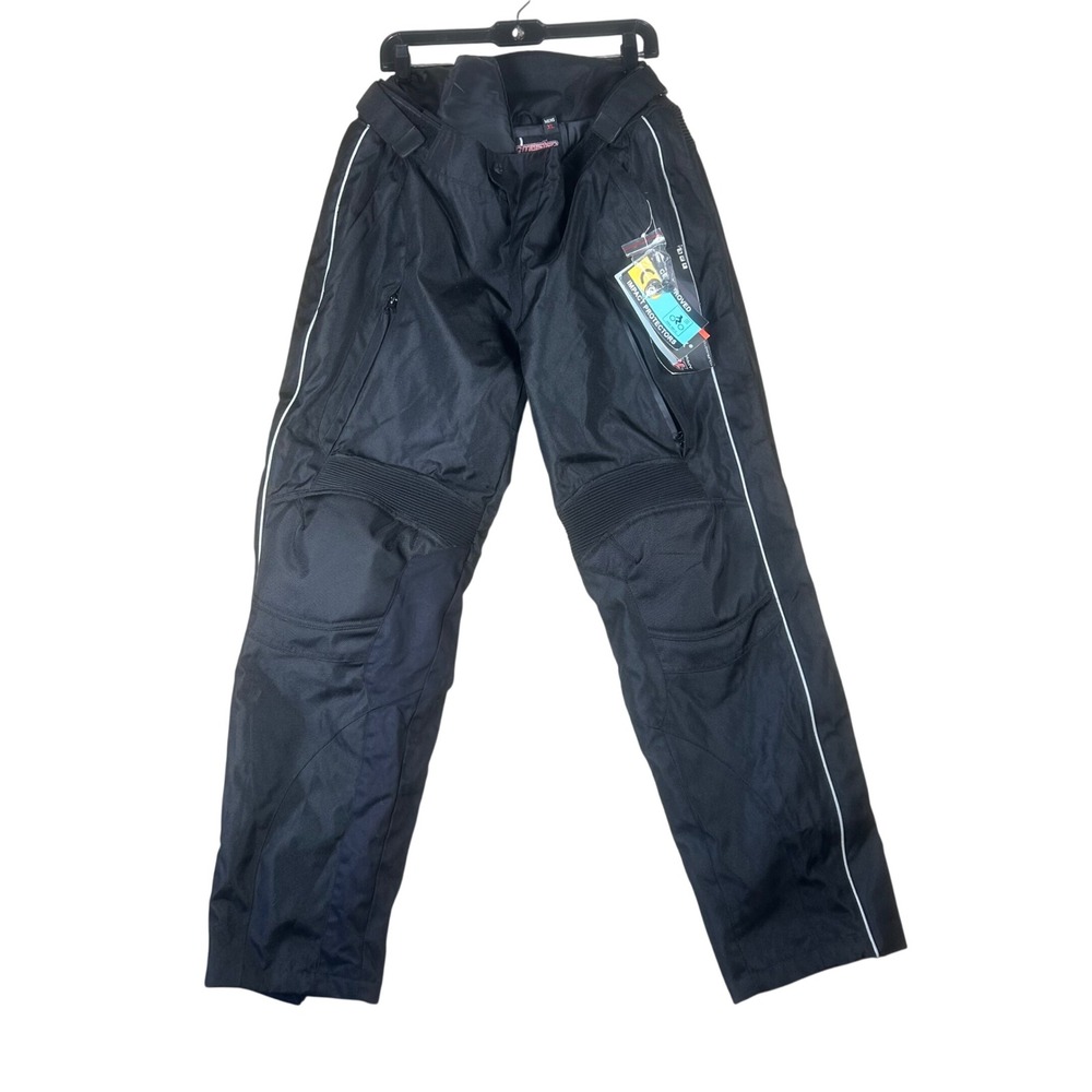 Tour Master Mens XL Black Carbolex Rainguard Waterproof Motorcycle Overpant NEW